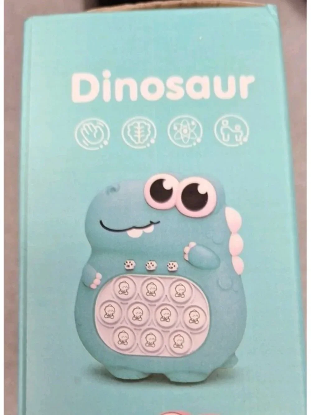 Fast Push Dinosaur Game Toy Console Bubble Pop Fun Interactive Patterns